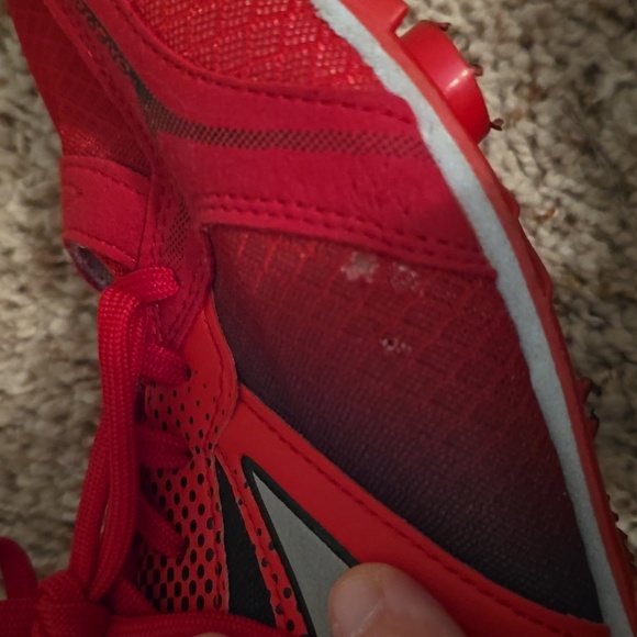 Health Men's Red and Black Cleats Size 12 - Picture 9 of 10